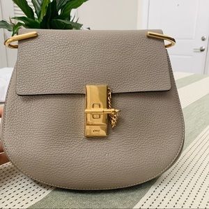 Chloe Drew Bag Size Small in Grey